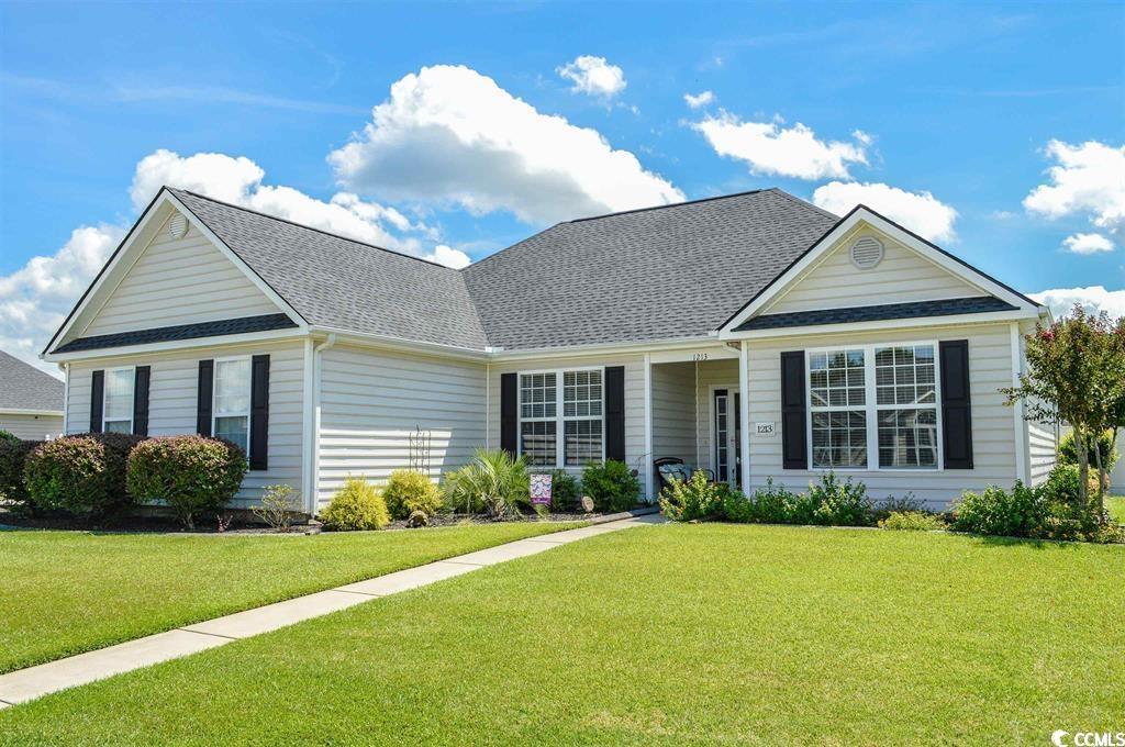 mint upgraded 3 bedroom 2 bathroom ranch home for sale in the popular conway community of sedgefield. if condition & upgrades are high on your list of criteria - this home needs to be on your list as it shows like a model and won't be on the market long! this home is equipped with a new roof in october of 2021, new water heater & garbage disposal in 2022, new oversized screened-in back porch in 2022, and hvac replaced in may of 2017 - no major expenses to worry about for a long time! sitting on a spacious 0.23 acre lot, the exterior of the home offers a large front yard, oversized backyard with fully fenced in portion, screened in porch, additional patio slab, detached storage shed, side load 2 car garage, extra long extended driveway with boat/rv parking space (50 amp hookup), and irrigation system. walking through the front door, you enter into a foyer area and the first thing you notice is the spacious open floorplan and the large amount of natural light that illuminates the living area. formal dining room with custom moldings and overhead chandelier is on the left just off the living room. upgraded kitchen overlooks the main living area and is upgraded with granite countertops, tile backsplash, breakfast bar, pantry cabinet, and a full set of black appliances. additional breakfast nook just off kitchen as well with bump out bay window for just a touch of added space. large living room features vaulted ceilings which accentuate the size of the space, overhead ceiling fan, and door access to the screened-in porch. this home offers a split bedroom floorplan with 2 large bedrooms on the right separated by a full bathroom with single sink bowl vanity and tub/shower combo. both bedrooms are equipped with overhead ceiling fans, plenty of closet space, and the office bedroom comes with a full size murphy bed cabinet which conveys with the home. the huge master suite is on the left side of the home and features a custom tray ceiling with crown molding, recessed lighting, and overhead fan. master bathroom en-suite features an extended single sink bowl vanity, walk-in shower with glass door, jacuzzi style tub, and walk-in closet. off hallway across from the kitchen there is a separate laundry/utility room with washer/dryer connections and built-in overhead cabinet storage. upgraded lvp wood flooring throughout! this home is pristine throughout and has been meticulously maintained/upgraded by current owners. truly shows like a model and is priced to sell - schedule your private showing today and come check out this mint gem ranch in sedgefield before its sold!