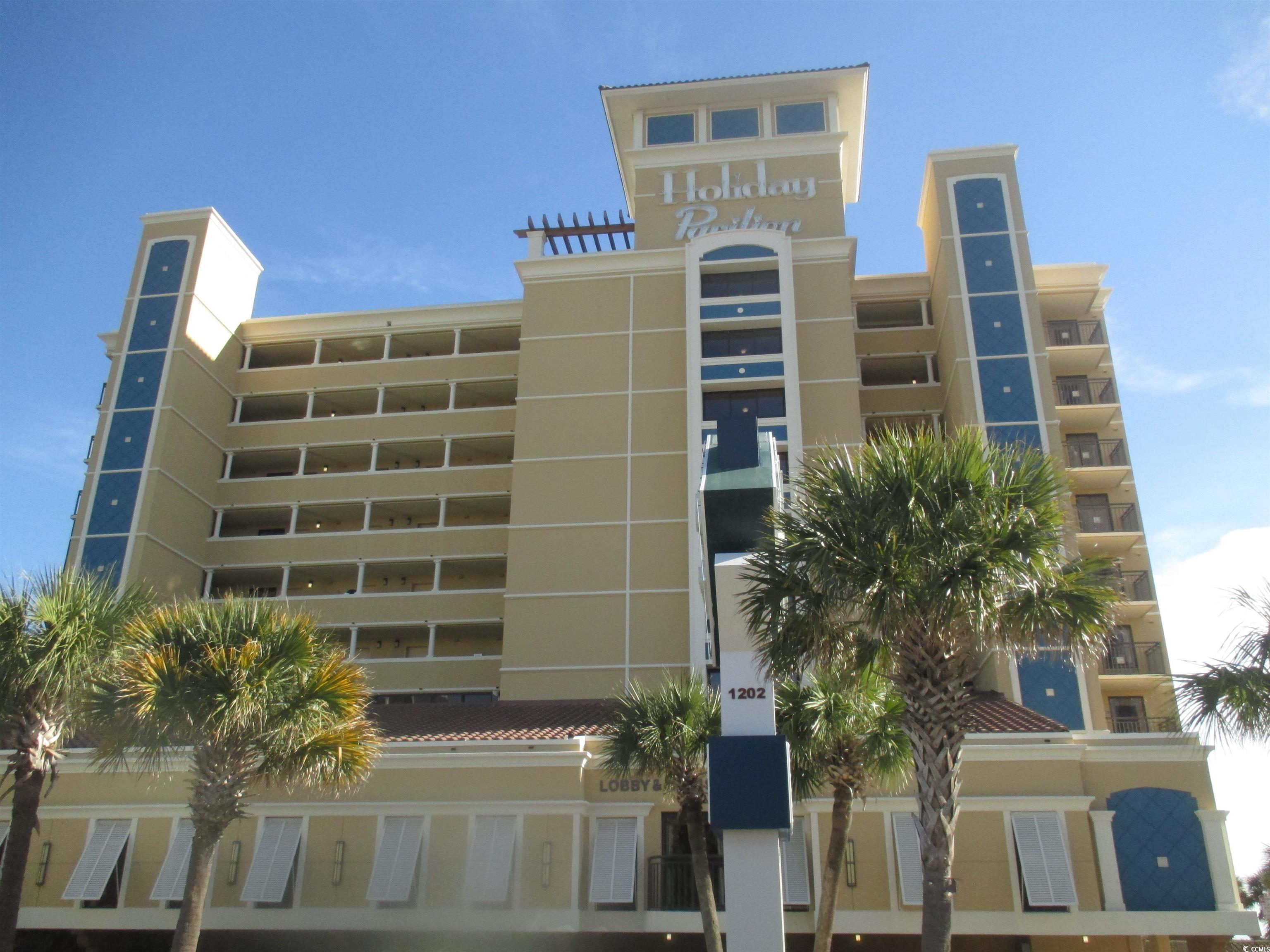 this condo at holiday inn pavilion is direct oceanfront with breath taking views of the atlantic ocean from the living area and panoramic views from the oceanfront balcony. if you are looking for a vacation retreat or a high rental income investment, the holiday inn pavilion is the best of what myrtle beach has to offer in the heart of downtown at the "big wheel" location. hoa fee includes: insurance, electric in condo, cable tv, internet, pest control, security, trash pick-up, water and sewer, etc. amenities feature: indoor and outdoor pools, lazy river, kiddie pool, hot tub, poolside tiki bar, coffee shop, fitness center and much more.