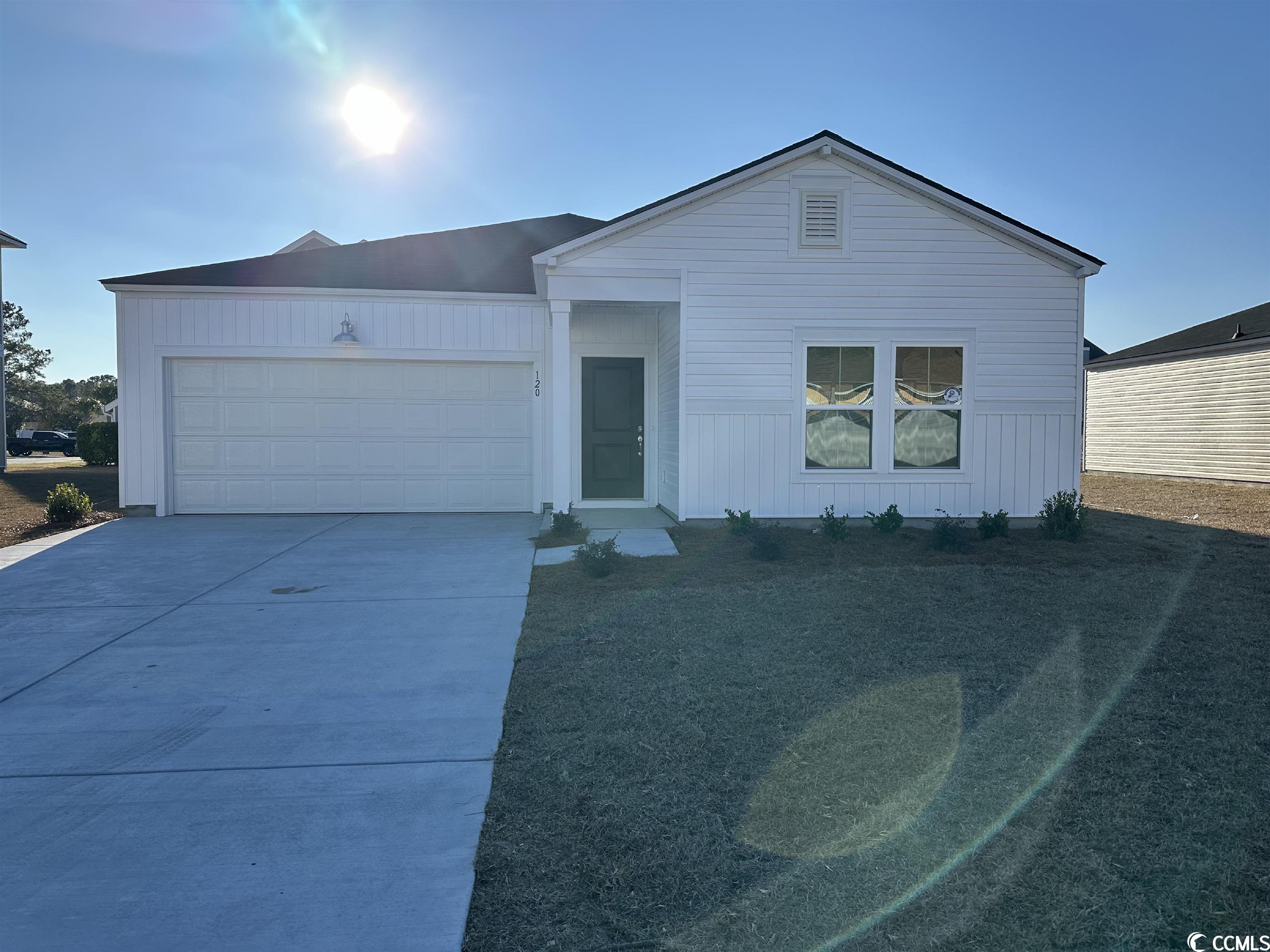 jan closing! this single-story home features two bedrooms and a bathroom located at the front of the home, while the open kitchen, breakfast area and family room flow to the backyard with adjacent sliding doors. at the back of the home is the owner’s suite with a full-sized bathroom.    the pictures in mls are of our model home in another location.