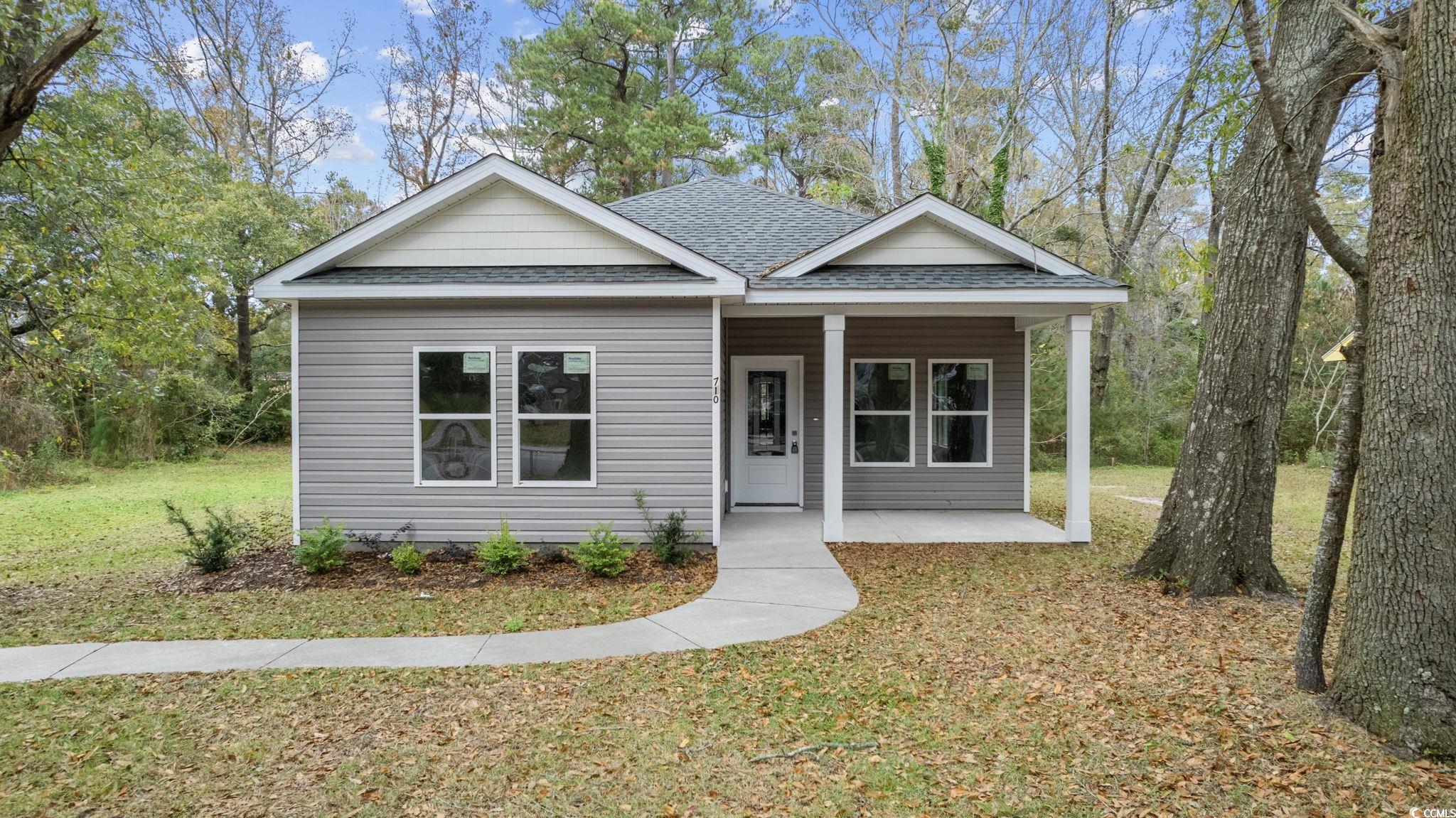 welcome to southern living in conway, south carolina! this new construction home, featuring 3 bedrooms and 2 bathrooms, is a perfect blend of comfort and style. nestled in the heart of conway, the home offers no hoa living while being conveniently located just 30 minutes from the grand strand and the sparkling atlantic ocean. as you enter, you'll be greeted by the seamless flow of luxury vinyl plank (lvp) flooring throughout the entire space, providing both durability and modern aesthetics.  the kitchen, the heart of any home, is a treat with stainless steel appliances, granite countertops, and sleek shaker cabinets. this thoughtfully designed space is both functional and designed well, making it a focal point for family gatherings and entertaining guests. the primary bedroom is equipped with ensuite bathroom, double sink vanity, and plenty of closet space. the .25-acre lot provides generous yard space, offering ample areas for outdoor activities and enjoying the pleasant south carolina weather.  this property is a rare find at an even rarer price point! whether you're seeking a peaceful residence or a home close to the area's attractions, this charming abode caters to both lifestyles. first home buyers, retiring to the area, outgrowing a condo or townhome, looking to escape hoa fees, this home is the answer to all! don't miss the opportunity to make this house your dream home – act now before it's gone!