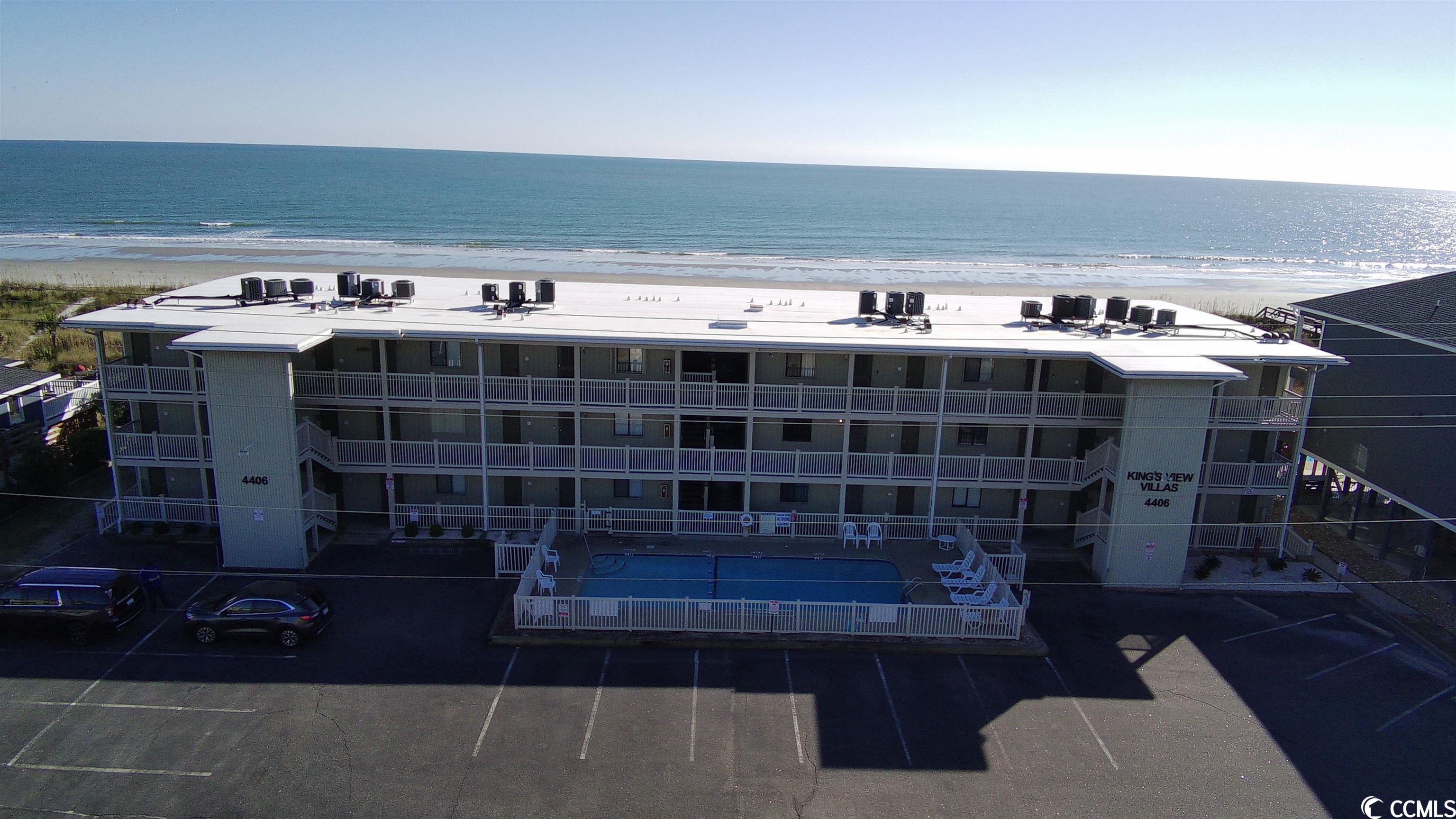 true ground floor unit with direct beach walk out. located in the very sought after area of cherry grove. this recently remodeled spacious ocean front 2 bedroom, 2 bath first floor unit has quartz countertops, tile back splash, stainless steel appliances, full size ice maker, tiled showers and lpv flooring throughout. this unit comes furnished including the new in 2022 stackable washer and dryer.  new hvac installed 2023. new roof 2022. new sliding glass doors in lr and master bedroom in 2023. owners have used the unit as a vacation home. unit has a large back porch with direct access to beach. thanks to mother nature the sand dunes have built up behind the condo. this has limited the direct ocean view; however, the crashing wavesounds are incredibly and it has awesome privacy and is only steps to the beach. come see this great beach getaway steps from the beach! currently with rented through march 31.