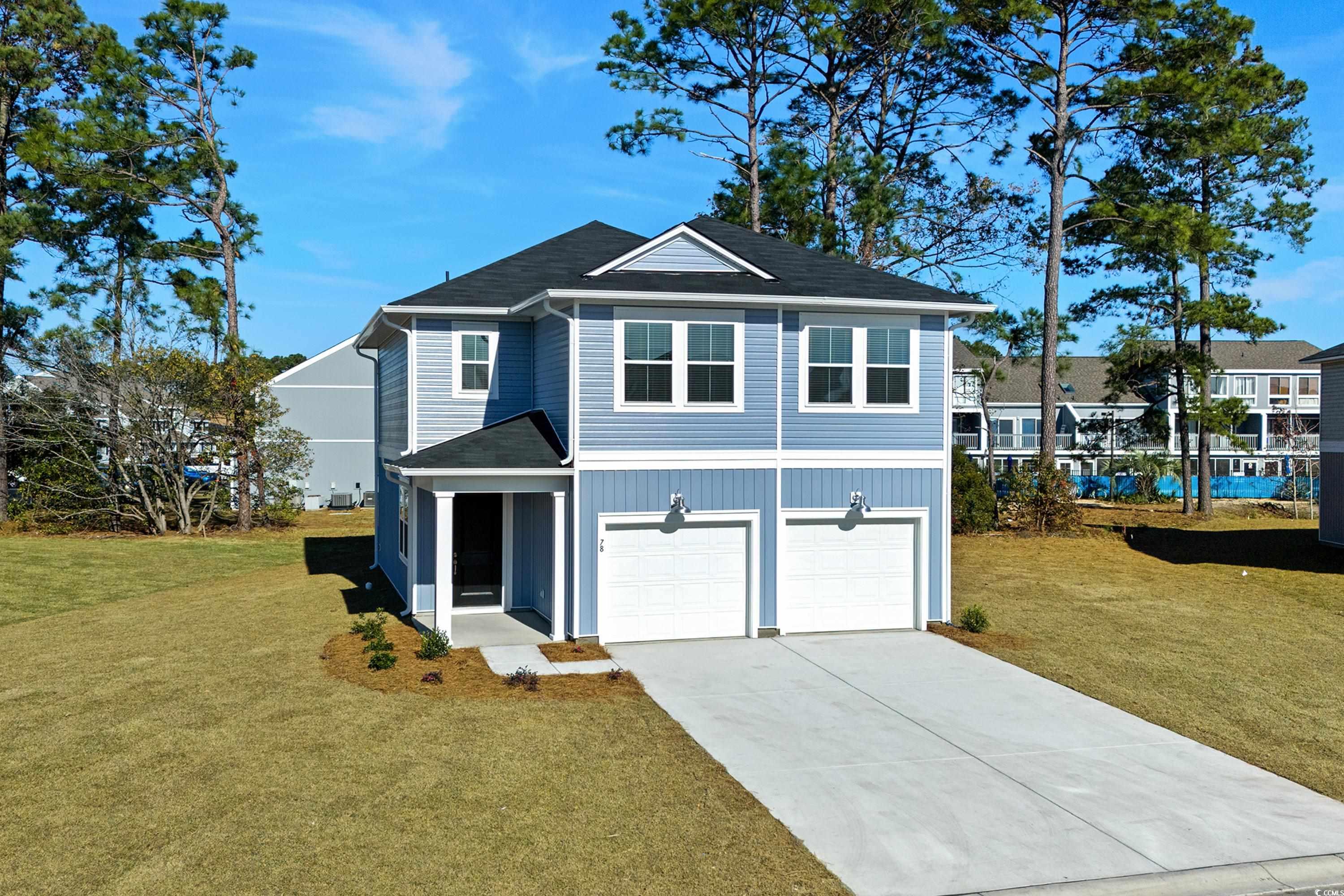 welcome to the new construction move in ready beach village home in surfside beach! this brand new never occupied home boasts 3 bedrooms on the second floor, 2.5 bathrooms and added upgrades including stainless steel kitchen appliances, granite countertops, and 2 car garage to showcase just part of its appeal. the hoa includes high speed internet and cable tv. conveniently located between bypass and business 17 to allow for easy access. this home would make for a great primary, secondary, or investment property. don't let this one slip away! schedule your showing today!