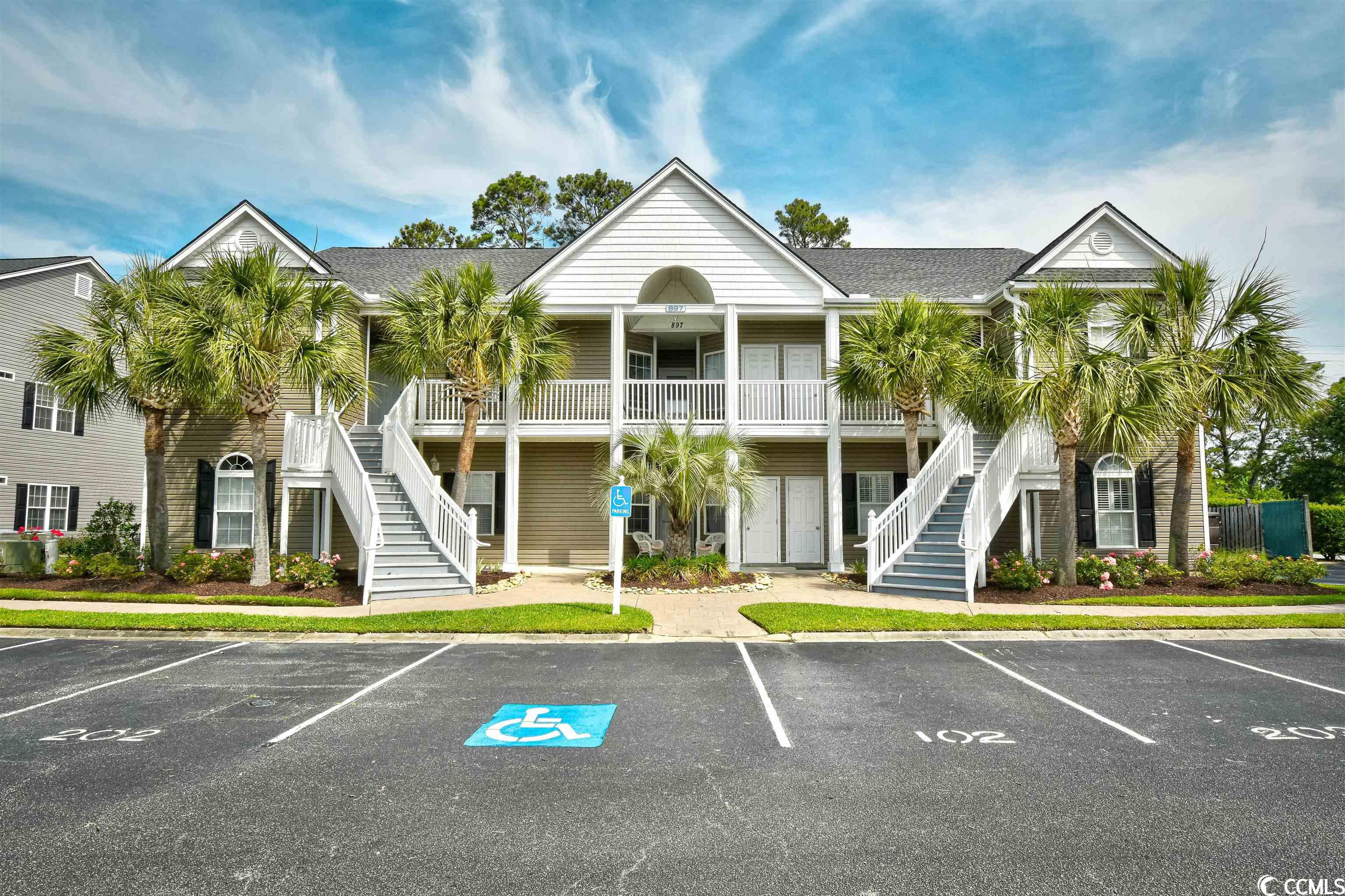 here is your opportunity to own a 3 bed - 2 full bath condo just 1 mile from the beach. this unit is in excellent condition with many new upgrades including - new furnace replaced in 2019, new roof in 2021, custom paint, carpet and water heater replaced in 2023. the master bedroom has an en-suite, walk-in closet, linen closet, plus attic storage. this unit also offers a large screened-in porch with view of whispering pines golf course and pond. palmetto park is close to beaches, shopping, market common, myrtle beach state park,golf courses and the myrtle beach airport!! with the pool located directly across the parking lot and the beach just a few blocks away.schedule your showing today!