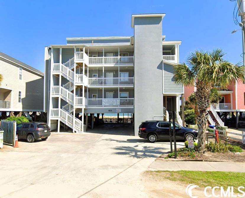 this is a great opportunity to own an oceanfront unit in surfside beach. this top floor unit has 3 bedrooms and 3 full baths with an oceanfront balcony.  inside you will enjoy the newly remodeled kitchen with gorgeous marble countertops and backsplash.  the luxury vinyl plank flooring is perfect at the beach and looks great. it is tastefully furnished and complete with everything needed to just move in.  the master bed and bath are on the first level along with the guest bedroom and bathroom.  the second floor features the 3rd bedroom with it's own full bathroom.  don't miss out on this unit in a building that has an elevator and pool.  it is close to the new surfside beach pier, library, restaurants and entertainment. call to schedule your showing today!