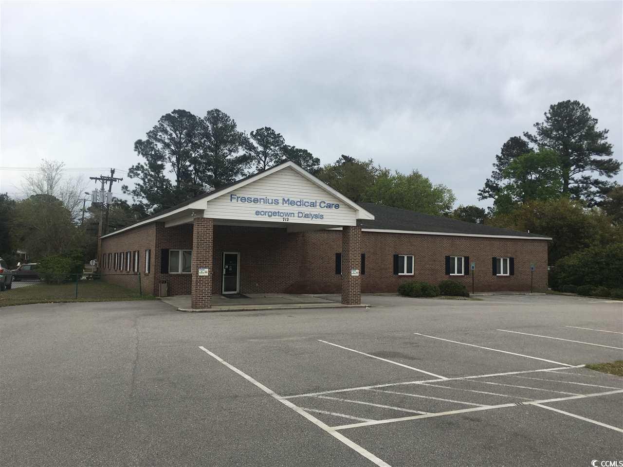 this 7200 square foot commercial building has great frontage on highway 701 and black river road with plenty of parking. located near the hospital in a commercial area that also includes a bank, pharmacy, office park, and convenience store. the building has 2600 square feet of office space that can be leased as subdivided space - call listing office for more information.