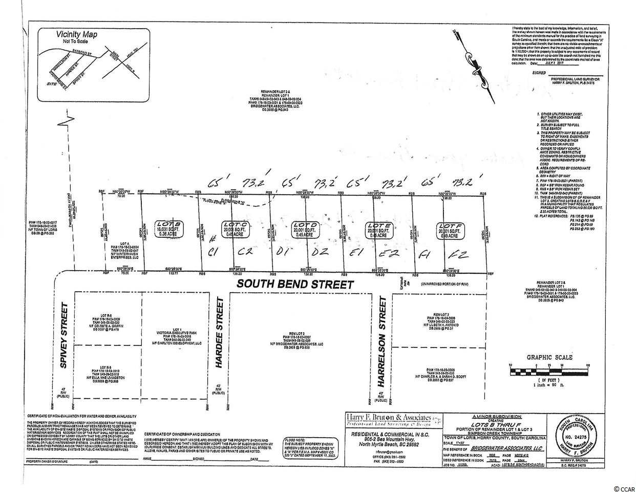 Lot E-1 South Bend St. Loris, SC 29569