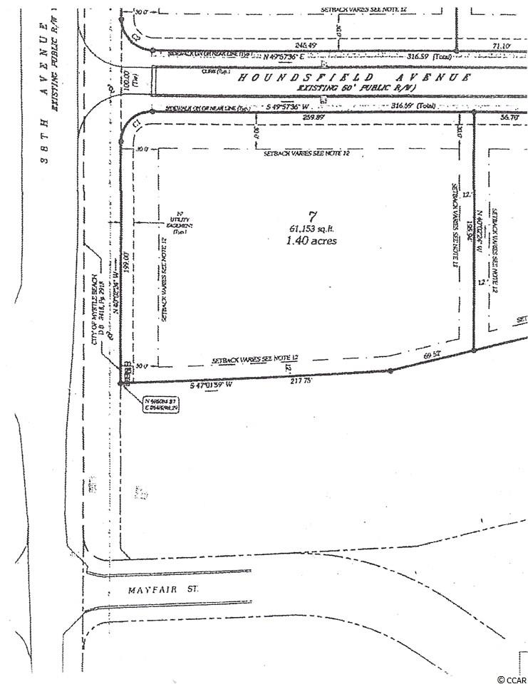 Lot 7 Houndsfield Ave. Myrtle Beach, SC 29577