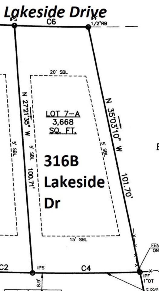 316B Lakeside Dr. Surfside Beach, SC 29575