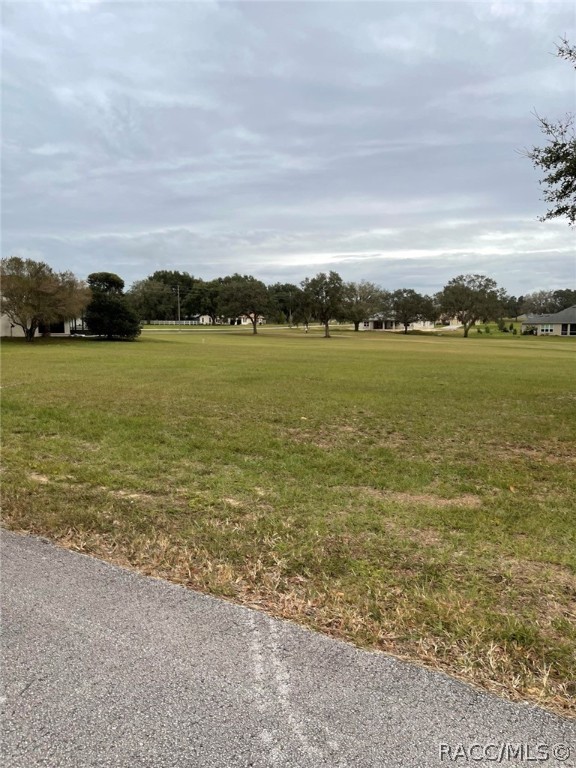 I am on the Golf Course and have a great view.  I am cleared of trees and just waiting for you to build your dream home.  I am on a dead-end street right before the cul de sac on the right-hand side.  I am a half-acre,  very flat and regular.  My measurements are  145 x 150 ft.  None of that city water for me, I am zoned for well and septic. I am in flood zone x and don't require flood insurance.  I am part of Citrus Hills and if you use my builder when you build you may have a social membership.  My HOA fees are LOW.  If you are looking for a lot in Citrus Hills, you don't want to miss me, I am on a very low traffic street on the golf course - so lots of open space behind me. Just drive by and take a look.  You won't be sorry - I have so much to offer and so much potential.