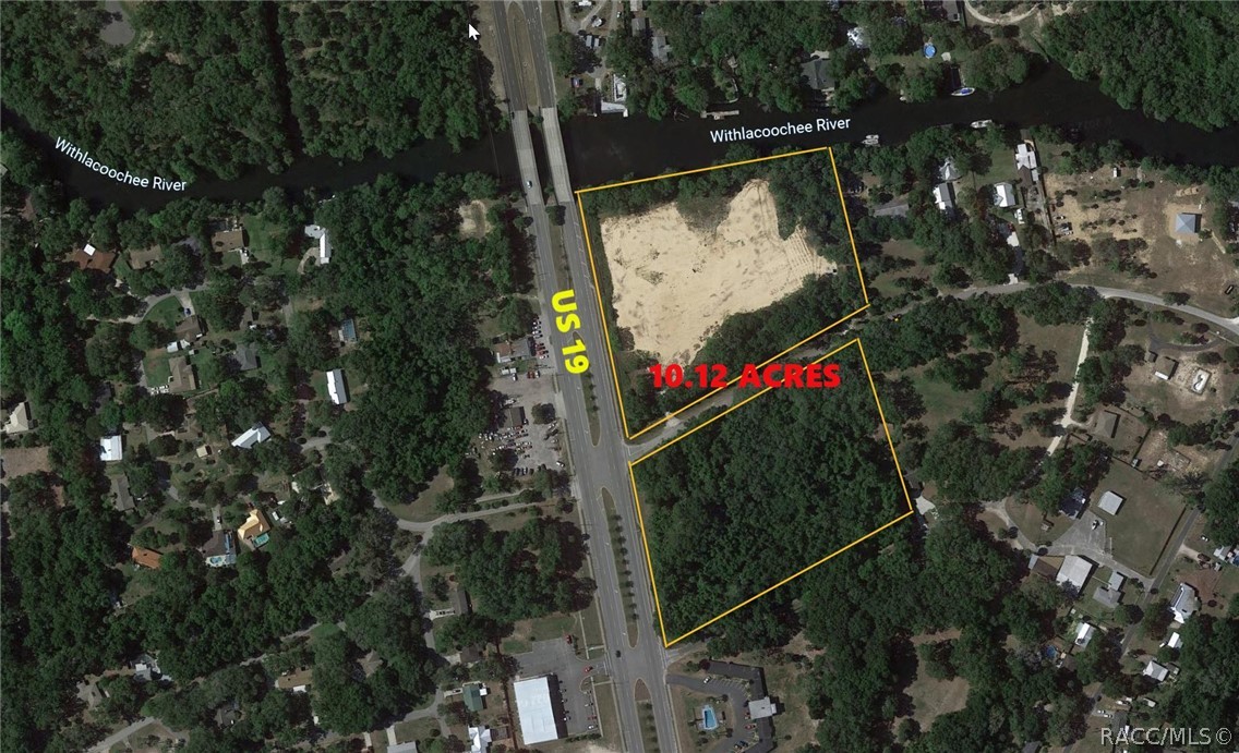 This 10 acre commercial site is located along the west side of US 19, a four lane divided highway at the southern limits of the Town of Inglis in Levy County Florida. The property abuts, approximately 485 feet, of the Withlacoochee River, classified as an Outstanding Florida Waterway, it is a deep water river with unobstructed access to the Gulf of Mexico. Please take some time to review the attached proposed plans for the Inglis Riverwalk development. This location will also be less than a mile from the proposed off ramp of the Suncoast Parkway Northern extension. Just think of the possibilities with that much traffic flow coming thru.