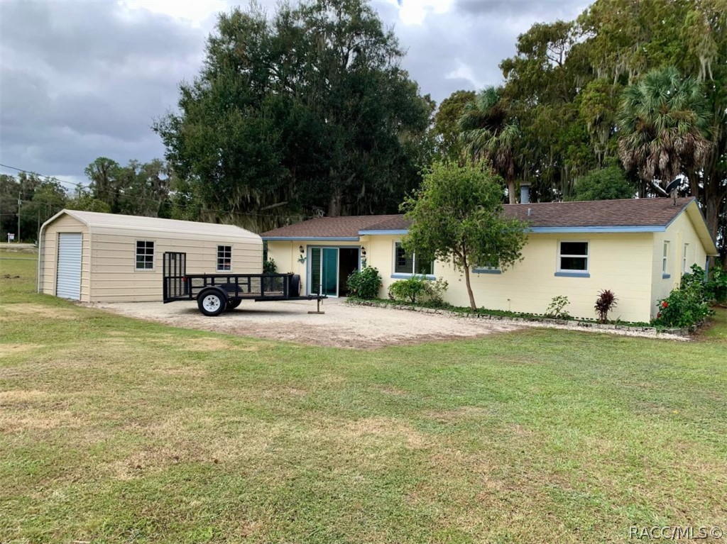 WATERFRONT HOME ON LAKE ROUSSEAU / .55 ACRE LOT WITH OPEN LAKE VIEWS
* 900 Sq. ft. / 2 bedroom / 1.5 bath /well cared for home
* Refrigerators, range, washer & dryer included
* New water filters
* 12’ x 20’ metal shed
* East / West facing breezeway
* Fenced yard
* Room to expand
* 50’ LAKE frontage includes boathouse and dock
* Boathouse is 50 yards from the main channel
* LAKE will NEVER flood this property as SWFWMD controls the locks
* Neighborhood launch is right next door
* Private, breezy & shady backyard
* Great fishing and beautiful sunsets
* Boat to the Withlacoochee and Rainbow Rivers