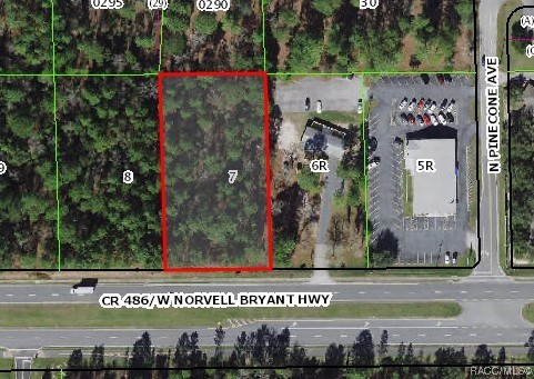 Two adjacent lots for sale with Norvell Bryant frontage right in the area of mass development near Walmart, WaWa, Wendy’s,
McDonalds, Circle K, Publix, CVS & Walgreen’s, Truist Bank, Hampton Inn, and Culver’s.  Under development just one block away includes Target, Panera, Starbucks, Aldi, Tropical Smoothies, Texas Roadhouse, Ross, Petsmart, Old Navy, Glory Days Grill, Ultra Beaty, Five Below, Caliber Carwash, Skechers.  If you want to be in the place where all the action is happening and thousands of citrus county homes are located, these commercial zoned PSO lots might be your ticket!