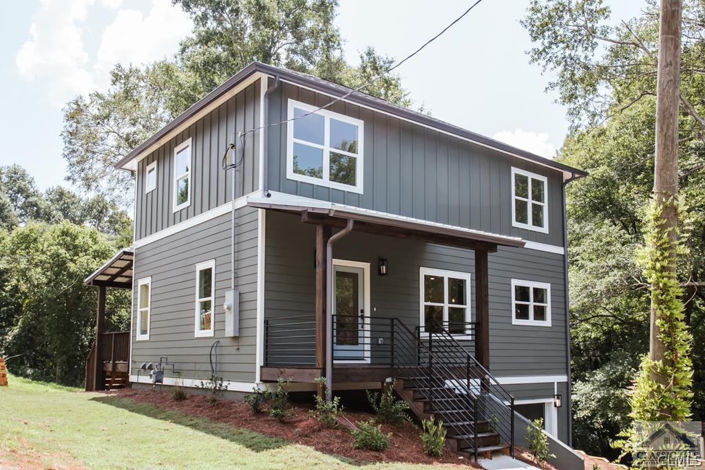 Sold before published. In-town, Stylish 2021 new construction by Award-winning builder, J W York Homes, LLC. This 2-story, 4/3.5 home includes a basement 1/1 in-law apartment with interior/exterior access, a 1 car garage, a back porch, and front patio. Located in Athens' most green-centric in-town neighborhood, Chicopee-Dudley, it's only blocks to beautiful Dudley Park, which sits along the Oconee River, across River from Downtown and UGA, with access to miles of Greenway Trails along River, which are constantly evolving to connect Athens. Also, the Firefly walk/bike trail is just blocks away; it provides a direct path across river into Downtown, and there plans to expand this Rails to Trails path to Winterville, and beyond.