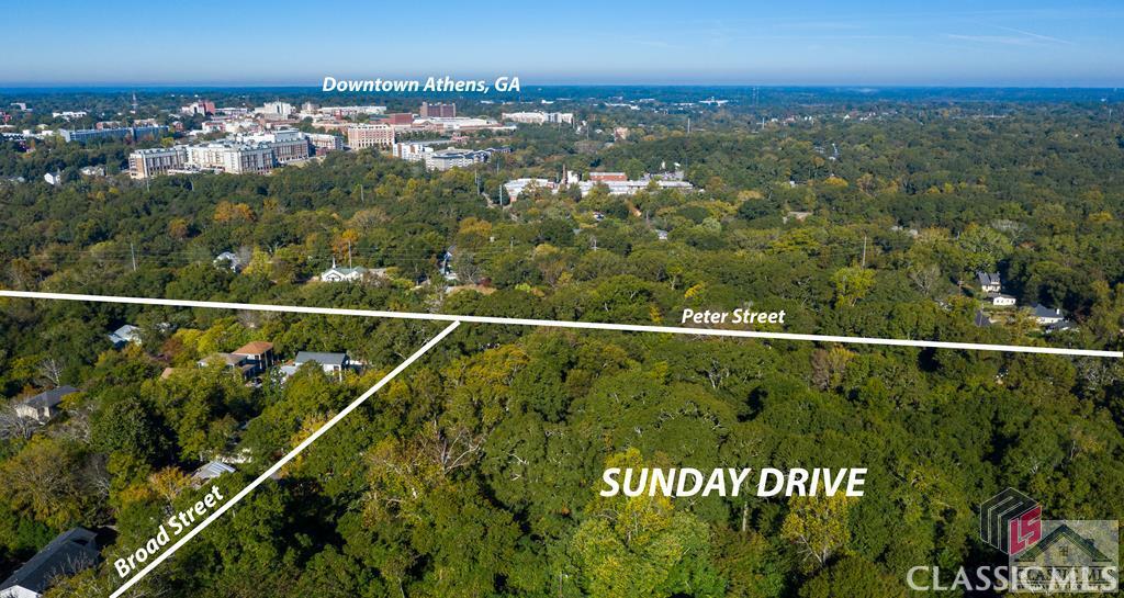 Sunday Drive ~ Excellent In-Town ATH, GA Development opportunity. 3.15 acres with 17 developable lots in the ever-popular, Chicopee Dudley neighborhood, on North Peter Street. RS-5 zoning, 189' frontage on East Broad Street & 260' on North Peter Street. 1/2 mile to Dudley Park & the Murmur Trestle Bridge & Mama's Boy. 1 mile to Downtown Athens, Georgia, the Oconee River & the future Rails to Trails path from Athens to Union Point, Georgia. 1.5 miles to Dooley Field at Sanford Stadium, The University of Georgia & 10 Loop Bypass, Greenway Trails & multi modal transport station.