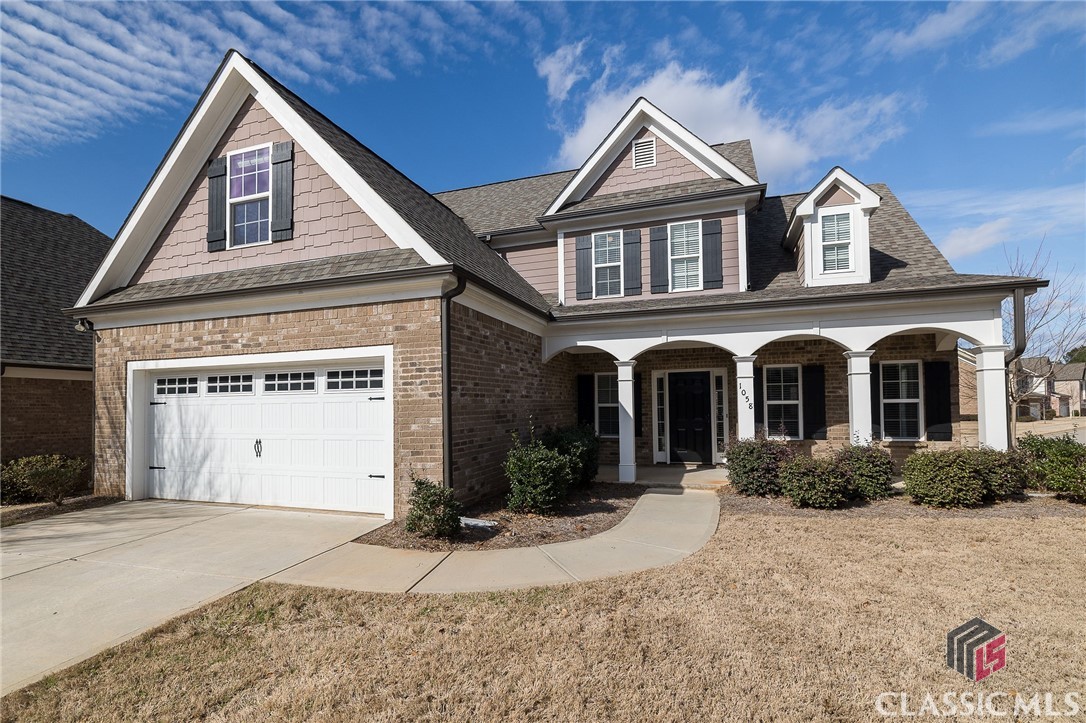 Beautiful Coldwater Creek home just hit the market in Watkinsville!! This four-sided brick home features 4 bedrooms, 2.5 bathrooms, and 2273 sq ft of living space. The first floor features an open-concept layout with a large two-story living room with a fireplace open to the kitchen and breakfast area. The kitchen comes equipped with stainless appliances, granite countertops, and a large island. There is another formal dining area that could also be a wonderful home office location. There is a large primary suite that is also located on this main level. Upstairs you will find 3 additional bedrooms with a central bath. The backyard is fenced in and backs up to the neighborhood HOA-protected buffer for added privacy. This home has a walk-in laundry room with plenty of storage throughout the home and in the 2-car garage. Throughout the home, there is hardwood flooring (zero carpet) and fresh interior paint. This home is move-in ready today!
