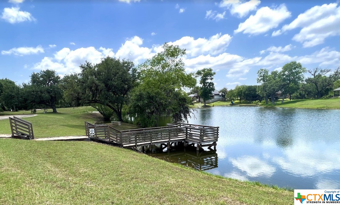 Fishing pier for residents of Oak Creek subdivision