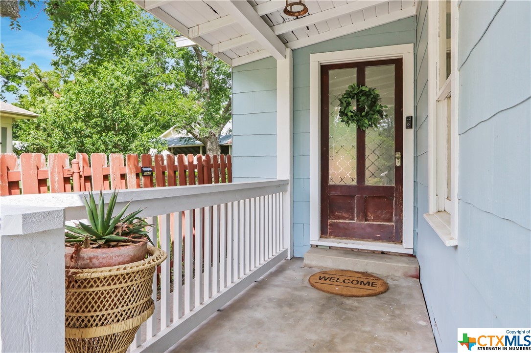 Welcoming and comfortable covered front porch