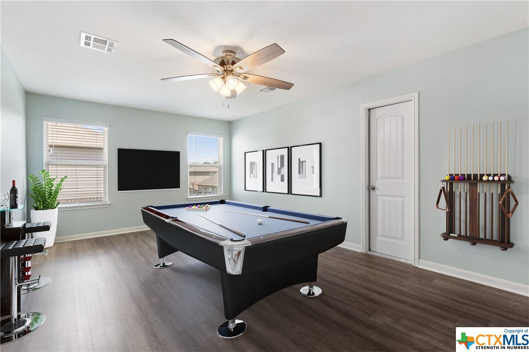 Staged Game Room
