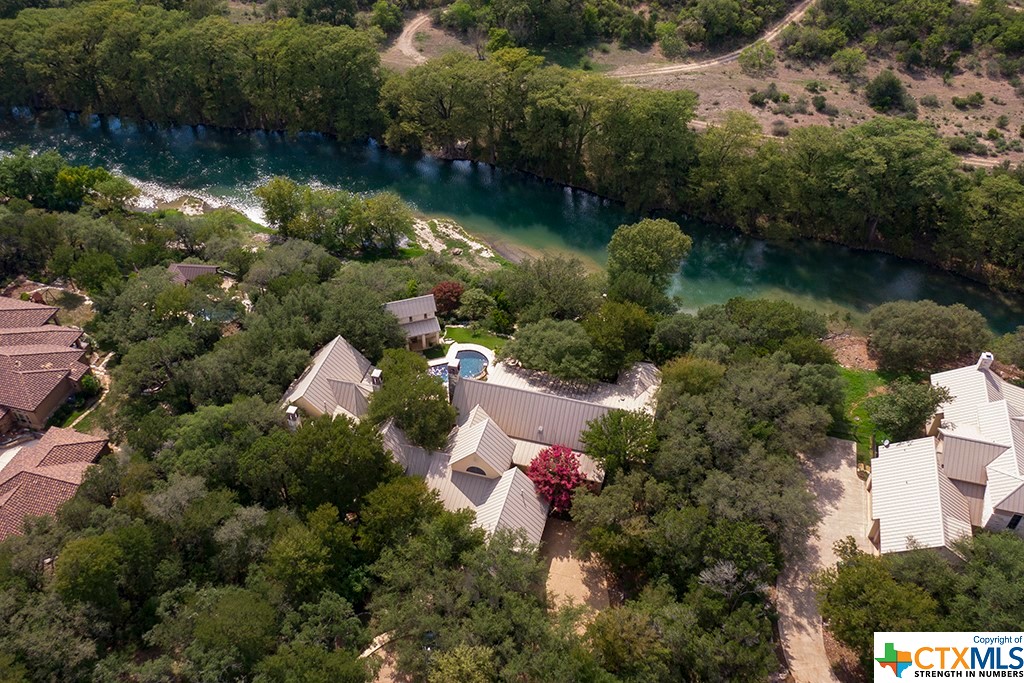 The majestic Guadalupe River runs along side your property, for exquisite views and fun.