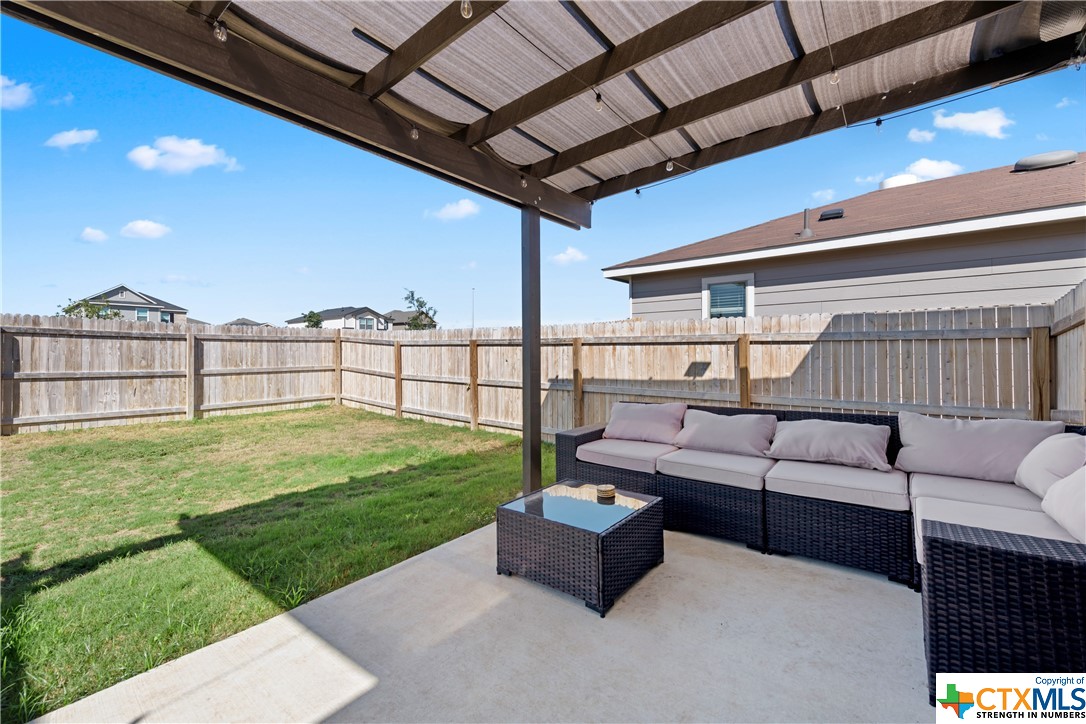 Extended Back Patio with Pergola