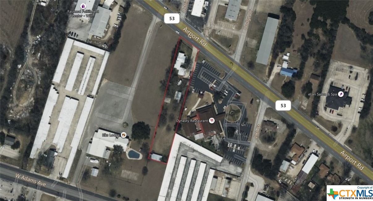 Commercial space for sale right off of airport rd in Temple TX.  Property is used for residential use but zoned commercial.  Open your new business with a home for your office and a large storage yard in the back.