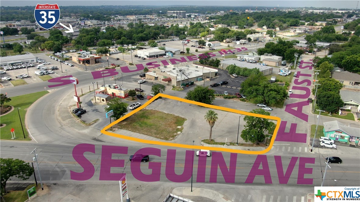 You've driven by 1000 times, now it can be yours! High traffic, high visibility .42 empty lot zoned C-3 in the middle of an already established commercial area. Located just off IH35 on the main route to historic downtown New Braunfels! 3 sides road frontage with curb cuts on each side make it a great location for a drive thru. Location has been successful restaurants in the past but is now a clean slate to make all of your commercial dreams come true!