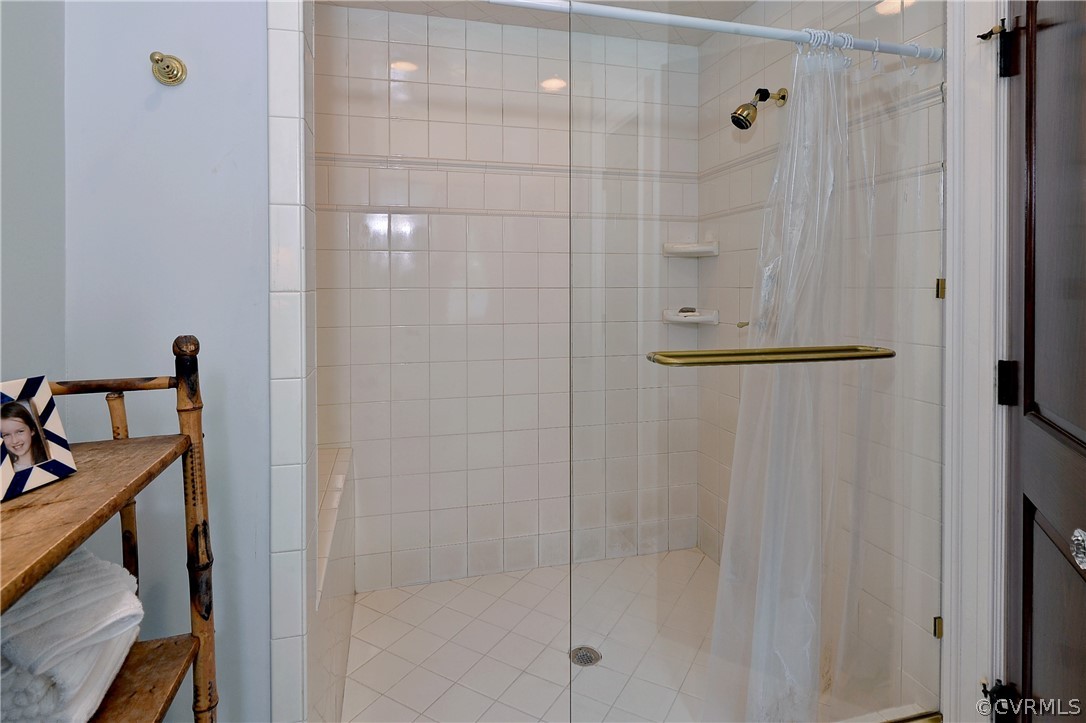 Shower for the first-floor primary bath.