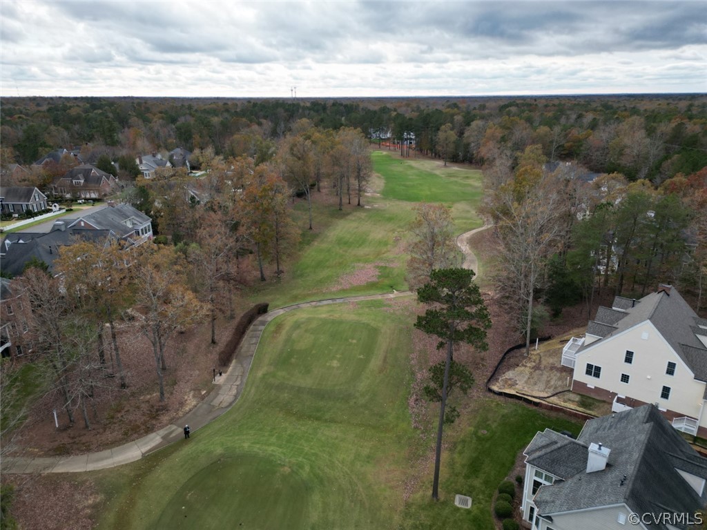 View of golf course from the lot