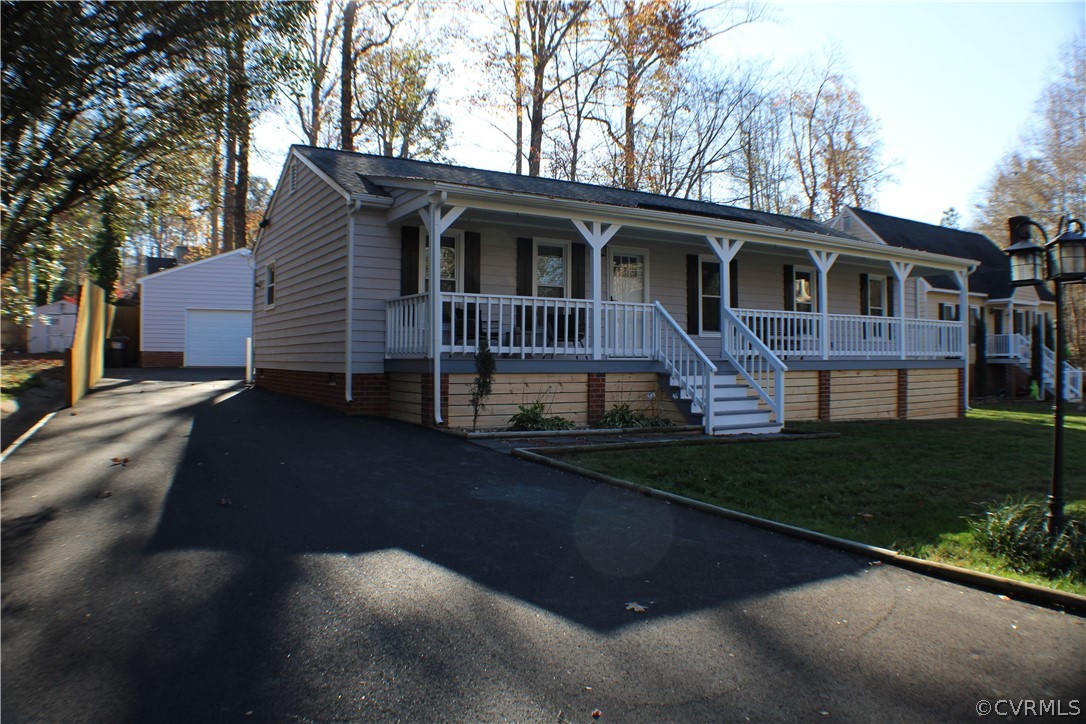 Beautiful, renovated ranch in Deer Run with an oversized 2 car garage with workshop & 220 electricity! Many updates in home!