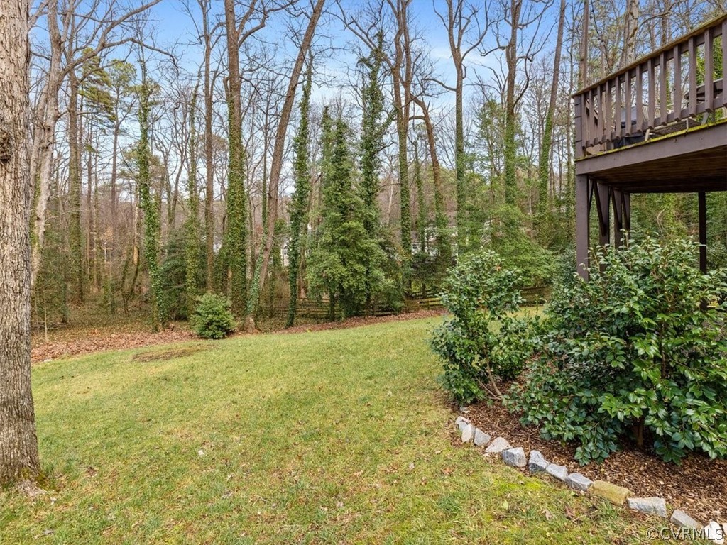 Beautiful back yard with plenty of space for numerous outdoor activities.