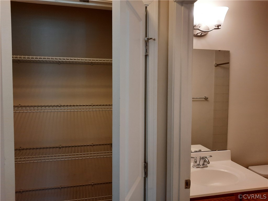 Double Closet between Foyer and Bath.