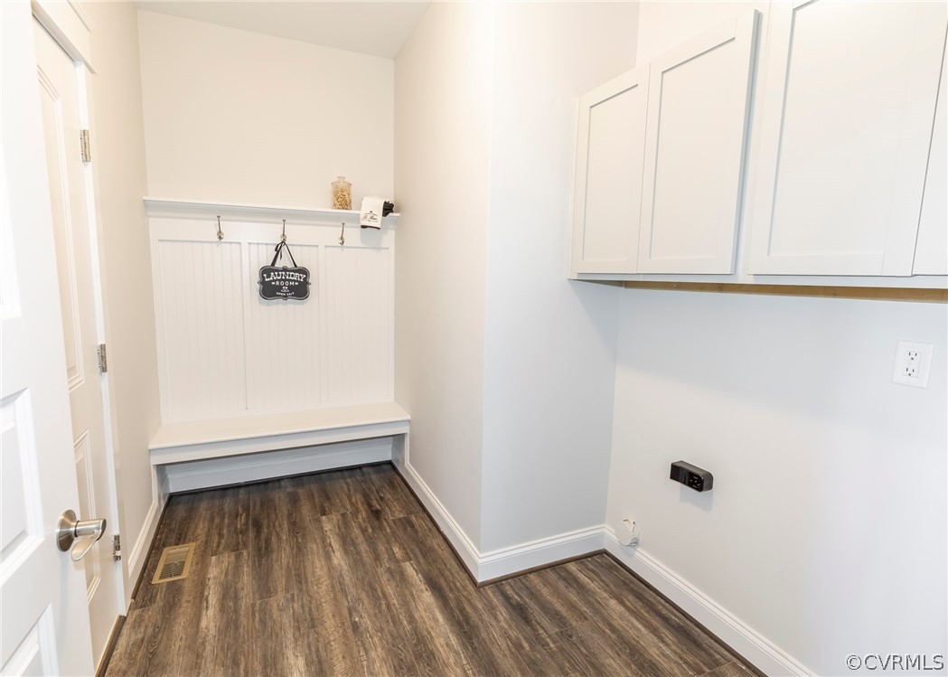 Laundry Room Drop Zone with Custom Bench