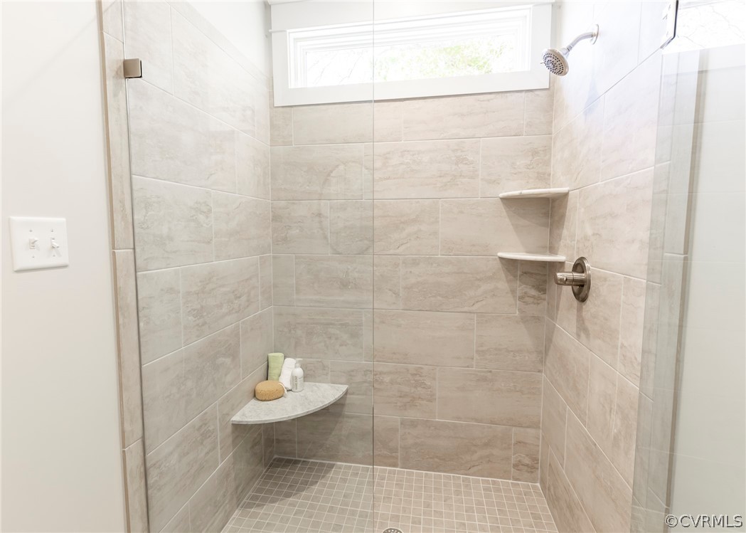 Large Tile Shower with Window