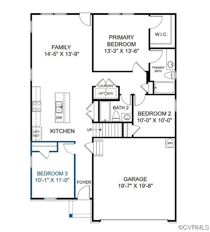 FIRST FLOOR - This home includes the 3rd bedroom.