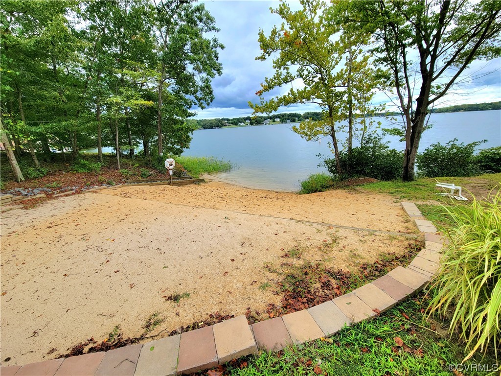 Lake community beach access