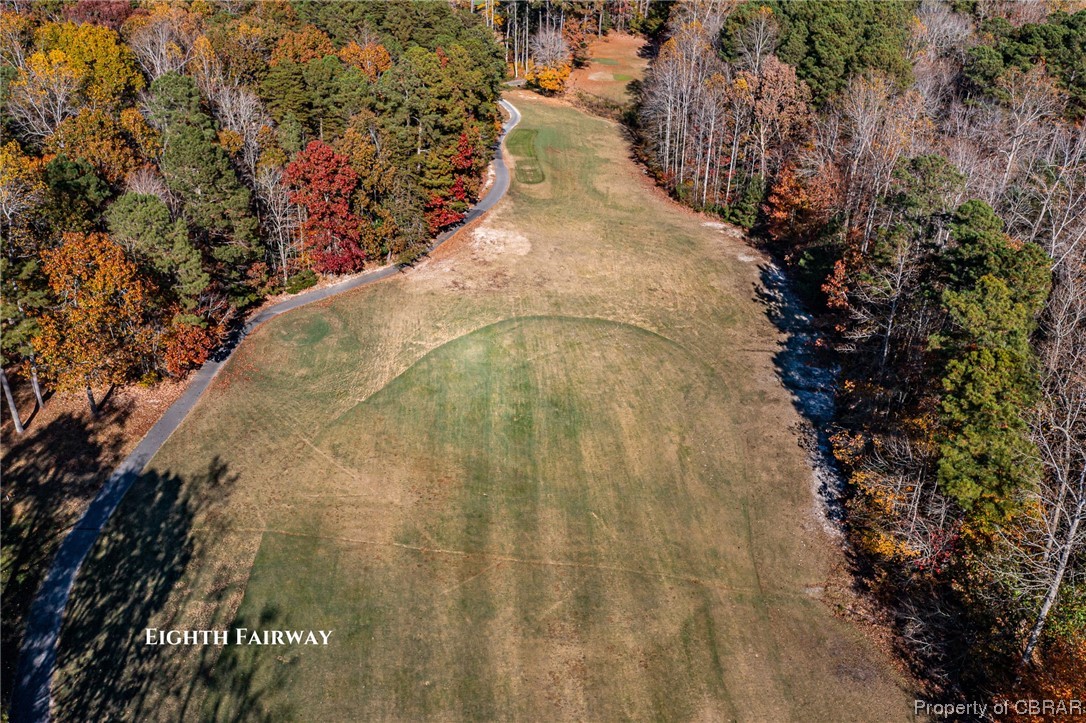 Aerial view of the 8th Fairway