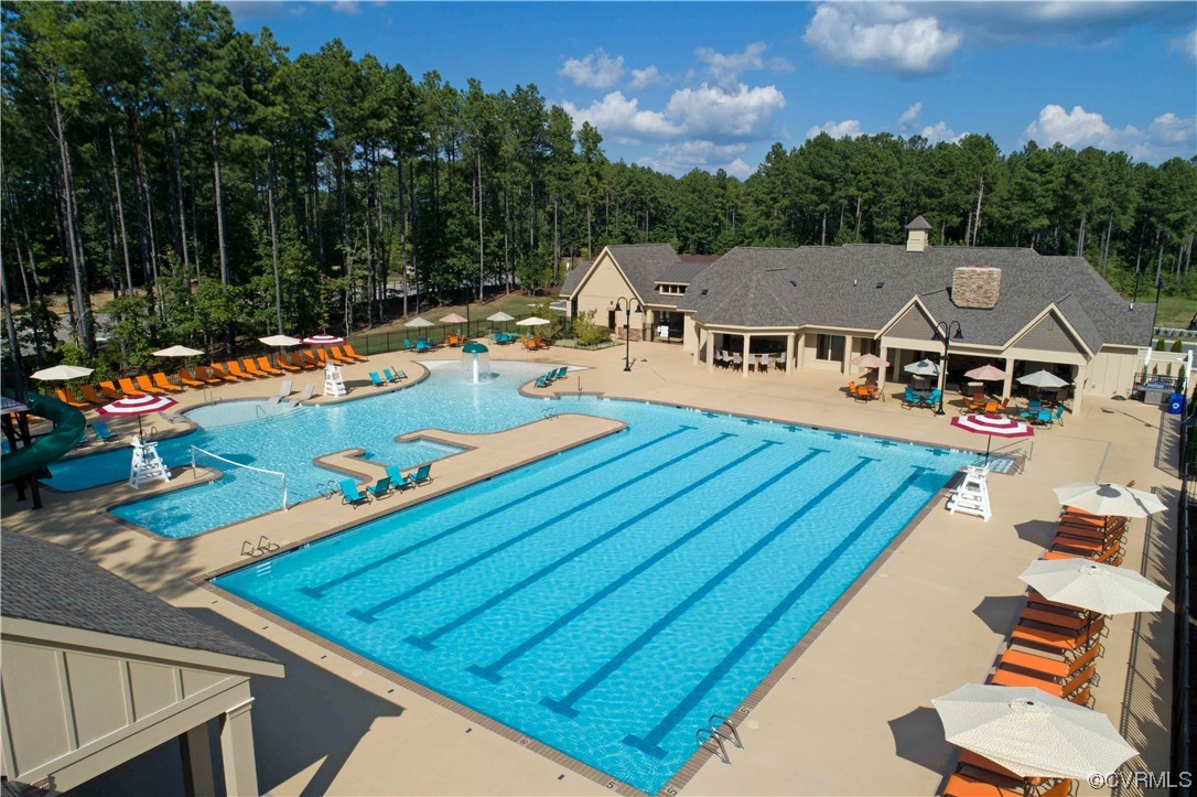 Enjoy all of the amenities Harpers Mill has to offer including an Olympic-size swimming pool, splash park, soccer complex and walking trails!
