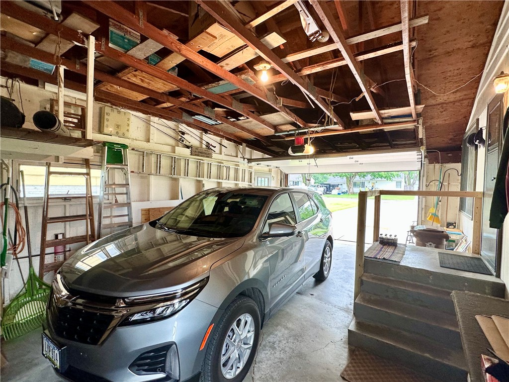 Attached garage interior