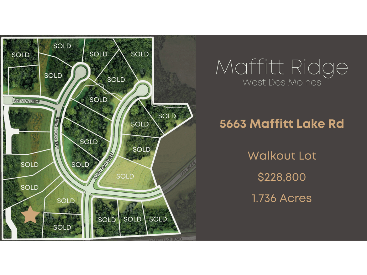 5663 Maffitt Lake Road, West Des Moines, Iowa 50265, ,Land,For Sale,Maffitt Lake,678616