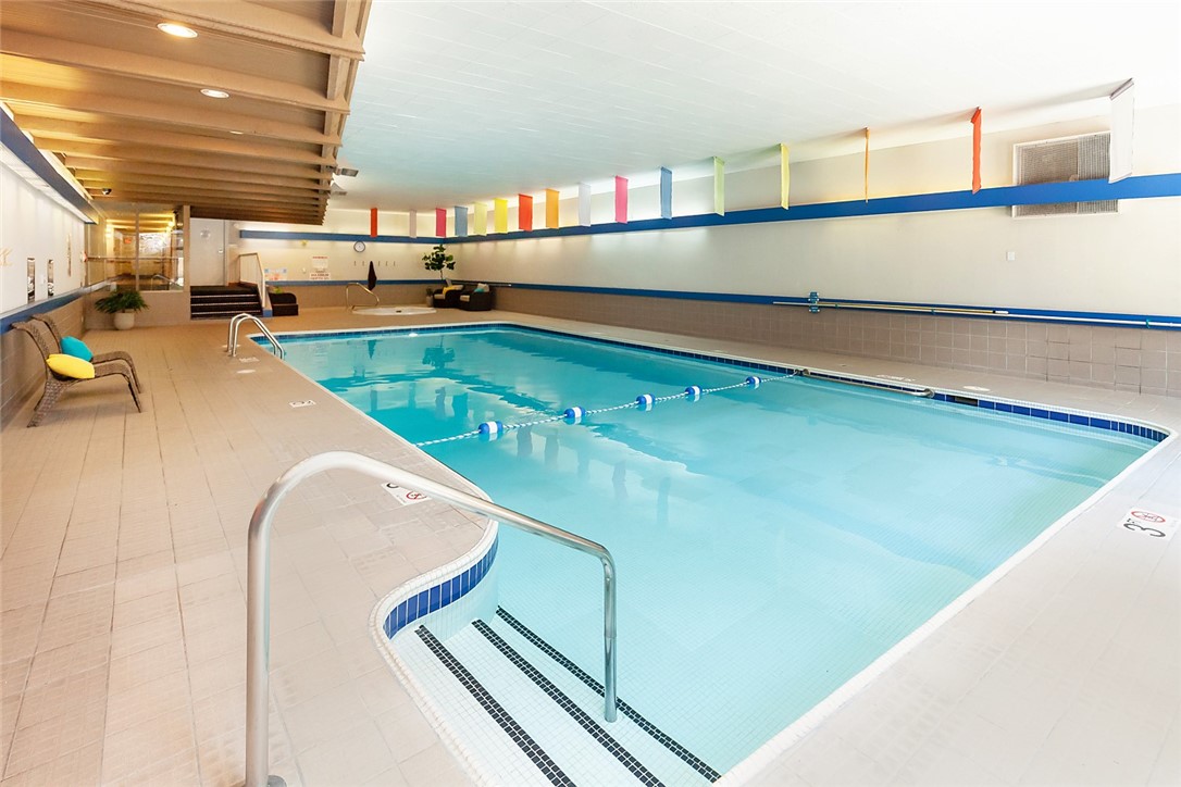 View of indoor pool space