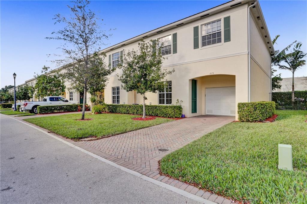 Welcome to Orchid Grove, a newer community in Pompano located east of I95 and less than 3 miles to the beach. Rarely available corner unit townhome built in 2016 featuring 3 BD + a den / 2.5 BTs /1 car garage & impact windows. All the bedrooms & w/d are upstairs. Open kitchen features SS appliances & granite counters. Master BDR has a walk-in closet & Master Bthr has been recently remodelled with custom tile & steam shower. The unit has tile floors downstairs & newly installed luxury vinyl tiles on the 2nd. The community has resort style amenities which include a community pool, fitness center & beautiful walk paths around the community lake. Low HOA fee includes basic cable, exterior insurance, alarm security system, landscaping & amenities. Unit is subject to lease till July 31st, 2022.