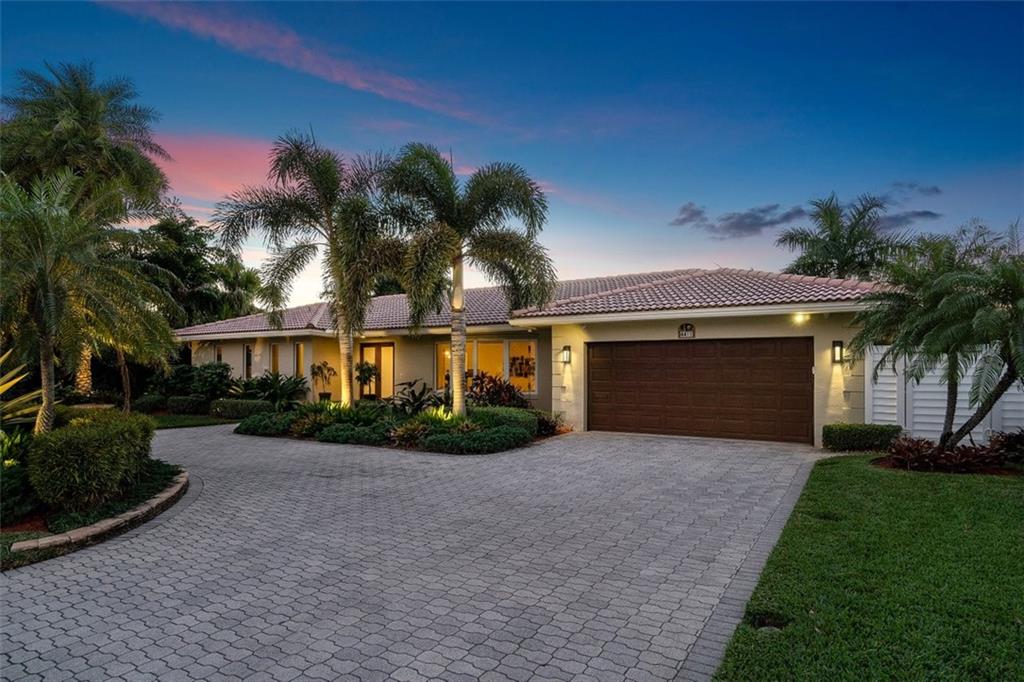 Venetian Isles Deepwater home sits on 90'+/- of waterfront on the Della Corte Waterway. From the moment you arrive, you are welcomed by the lush landscaping & beautiful curb appeal! This single level residence has been completely remodeled & features 4 bedrooms/3 bathrooms in this 3-way split floor plan. Formal living, dining & family rooms allow for ample space for entertaining inside or enjoy outdoor living with wide intersecting canal views, newly resurfaced saltwater pool & marble decking that leads to the canal & waterfront featuring new dock with composite decking, 10k lb. boat lift & full water/power service on the dock. Just one house off the North Grand Canal and minutes to the Hillsboro & Boca Inlets! A must see home ready to move in & enjoy during this fabulous Florida winter!