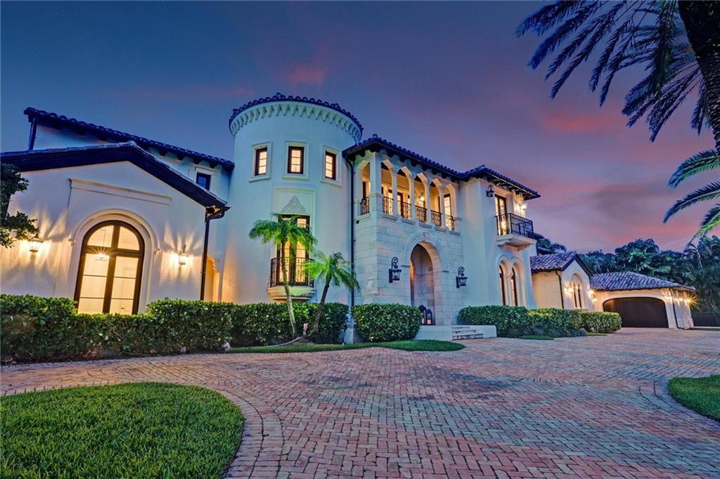 Exquisite Italian Villa Designed by World Renowned Architect Randall Stofft stretched across 13,000 sqft on a double lot, with 215 sqft of WF on a deep water canal perfect for accommodating vessels 120ft+ or multiple Yachts. This Mansion features a full NBA Basketball Court,Theater room,Club Room,Wine Room,Gym,Resort Pool with water slides, & putting green,6 car garage that can store 10 cars with lifts, a full chefs kitchen,Elevator, Playroom. Tremendous amount of Outdoor Space to entertain and host large parties. Located in The Gated Harbor Beach Community one of the most prestigious communities in Fort Lauderdale with 24hr security, with private beach access, and private marina. Just 5 min from the Inlet, &10 mins to the FTL Airport, Shops & restaurants and the historic Las Olas Blvd.