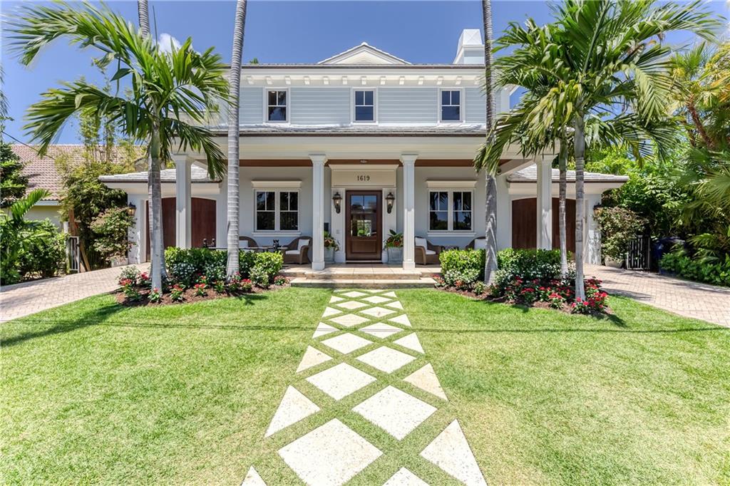 Serene southern charm meets South Florida luxury in this 5-bed, 4.5-bath waterfront estate in Lauderdale Harbors. Featuring 5,400 sq ft, the Bob Tuthill-designed home takes full advantage of its size and location. On the main floor, take in water views from the kitchen, living and dining areas, which flow in an open floor plan. Top-of-the-line finishes grace every surface, from custom millwork to hardwood flooring. The kitchen is in a class of its own, featuring white Calcutta marble, gold fixtures, custom cabinetry and a massive center island. Upstairs, a master suite/office and 3 more bedrooms complete a family-friendly floor plan. Outside, a saltwater pool, new landscaping and dock space for a 60' boat rank this property among the most exclusive coastal estates of South Florida.