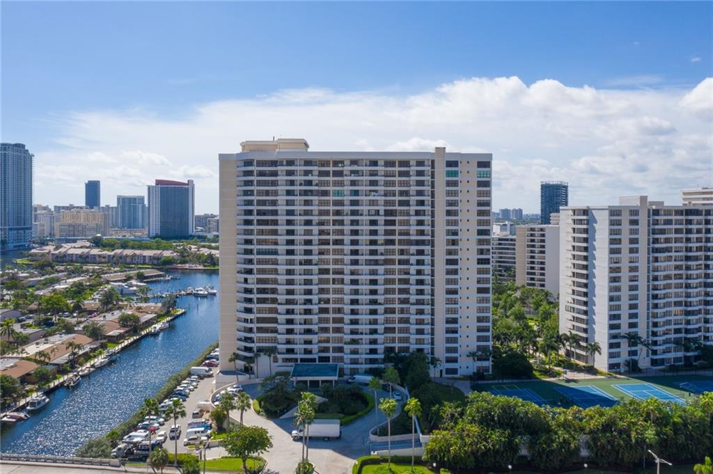 Great investment! Lowest priced, largest model unit in the building! 1 of a kind 2/2 waterfront corner unit in Olympus. Great for investors, can rent out right away. This move in ready, oversized unit offers breathtaking water views from every room. Split floor plan, updated kitchen, tons of storage & a bonus room currently being used an an office. The Master is huge with panoramic views, an updated bathroom & walk in closet. The second bath is fully updated with a safe step walk-in senior tub/shower. Newer AC & hot water heater-2020. Accordion shutters throughout & new carpet installed in both bedrooms. Enjoy resort living at its best with a new multi-million dollar state of the art gym. Security 24/7,valet parking,& private storage. short walk to the beach, shopping, and restaurants.
