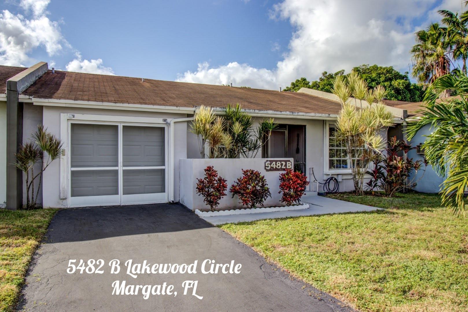 5482 NW Lakewood Cir B, Margate, FL 