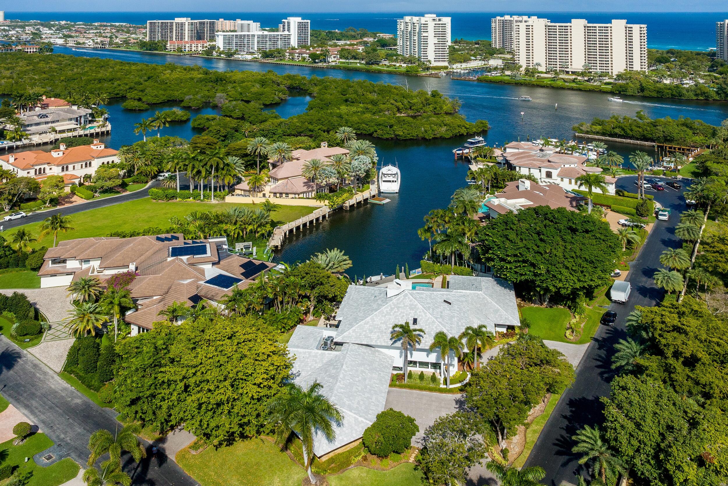The ultra-exclusive community of The Sanctuary sets the picturesque backdrop for this contemporary waterfront stunner. Boasting over 11,000 total square feet, the architecture in this home dazzles, offering flow through entertaining spaces both indoor and out. The great room draws you in with epic floor to ceiling windows that showcase a long view of the wide canal leading to the intracoastal. Keep your boat at your private dock or in the adjacent 23 slip marina and quickly access the ocean with ease and no fixed bridges. The manned 24-hour guard gate along with 24/7 roving security by both land and water offer the utmost safety and security for you and your family in this 90-residence oasis. Minutes from world-class dining, premium shopping and the Boca Raton airport, this home will surely delight the most discerning buyer. Stay and play within the community at the newly appointed Har-Tru tennis courts, playground and basketball court, or enjoy the half mile walk or bike ride to the idyllic beach. Come see why Forbes rated this community among the top 10 most exclusive in the country - your South Florida dream lifestyle awaits. 

DISCLAIMER: Information published or otherwise provided by the listing company and its representatives including but not limited to prices, measurements, square footages, lot sizes, calculations, statistics, and videos are deemed reliable but are not guaranteed and are subject to errors, omissions or changes without notice. All such information should be independently verified by any prospective purchaser or seller. Parties should perform their own due diligence to verify such information prior to a sale or listing.
