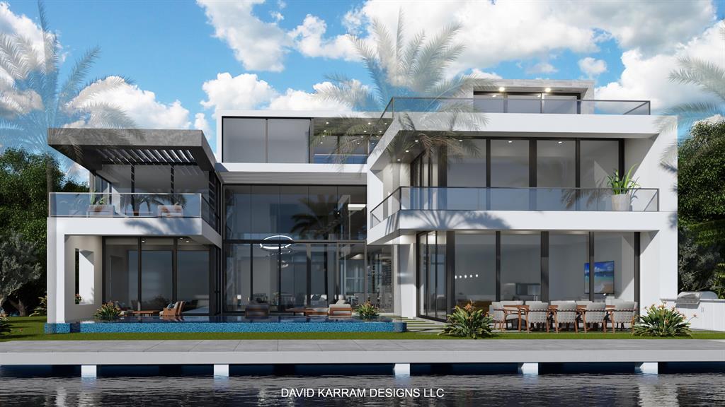 Brand New Waterfront Dream Mansion Being Built Steps from the Beach in the Exclusive Bel Lido Isle seaside boating community! Chic modern design and abundant natural light set the stage for this 6 bedroom 7.5 bath estate perched above almost 100 feet of private boat dockage in the center of a picturesque salt water lake. Direct Intracoastal and Ocean access with no fixed bridges. Spectacular panoramic water views from all principal rooms. Enjoy natural ocean breezes and sunrises from your master suite's wrap-around terrace. Featuring over 7,200 sq ft of gracious living this striking architectural masterpiece is luxuriously appointed with floor to ceiling impact glass, gas fireplace, wine room, floating stairs, and a glass encased elevator. Entertain elegantly and effortlessly from your resort style pool, summer kitchen, and your full spa sanctuary with an outdoor terrace and bar. Take a leisurely stroll in the powdery white sand with deeded beach access and enjoy boating from your backyard. Nestled between the Atlantic Ocean and the Intracoastal Waterway this intimate enclave of just 70 residences offers the best of refined waterfront living. Minutes to Boca Raton's Mizner Park and the nightlife and festivities of Downtown Atlantic Avenue. Named one of the safest towns in Florida, Highland Beach features its own police and fire department as well as a library overlooking the Intracoastal Waterway.