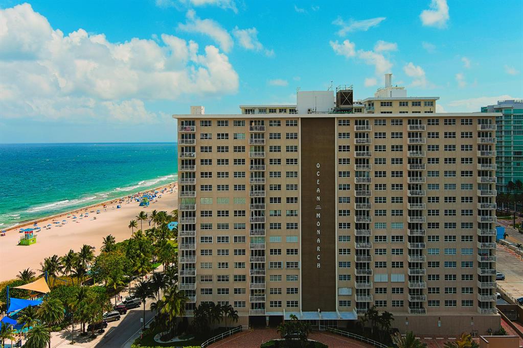 COMPLETELY RENOVATED Top floor, penthouse unit, directly across from new Pompano Beach playground. RARE FIND! All done w permits. Steps from the action & new restaurants/shops. Ocean & intracoastal views. Watch July 4 fireworks, AND  boat parade. Full IMPACT WINDOWS & DOOR. Custom Bar area &  laundry room, w full size washer/dryer. Lots of storage in laundry room, & huge master closet. Bonus Storage unit on same floor, & 2 Husky metal units in garage.Tons of storage for a condo. You can rent after 1 year.Small pet allowed, which is hard to find beachside.Only unit in building to have proper washer/dryer installed. 1 parking spot deeded in garage. Can rent 2nd spot in public garage for $75/month. 1st come basis. Community heated pool, clubhouse & BBQ area are beachside. Cable included w HBO