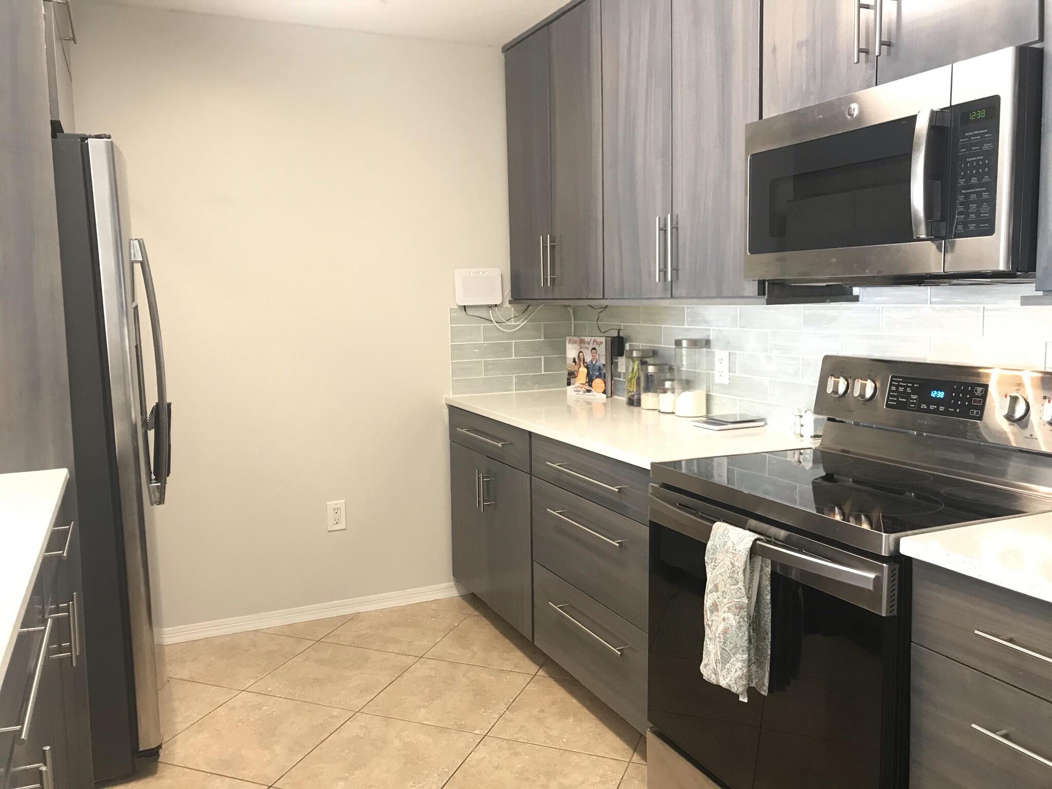 Great opportunity for Condo in Village of Abacoa. Walking distance to FAU, Scripps, Max Plank and Alton. This unit offers a large balcony area facing south-east and a split bedroom plan. Lots of storage space and walk-in closet. The modern kitchen has large cabinets reaching to the ceiling with lots of storage, drawer space and new Stainless-steel appliances. The Lobby has a secure entranceway to the building with elevators. The community has a pool, jacuzzi, gym and clubhouse, it's pet-friendly, no need to drive to shopping, restaurants, mini-golf and entertainment, high-speed internet and basic cable are included w/HOA. Each unit has an assigned parking space.